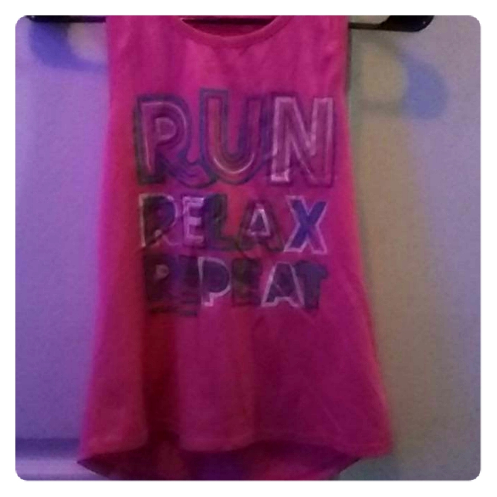 Girls kids pink sketchers tank top